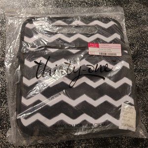 Thirty-One Double Duty Caddy in Black Chevron